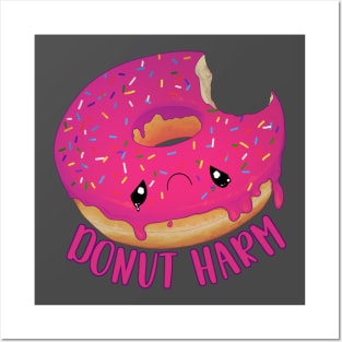 Donut Harm - Donut Teeshirt Posters and Art